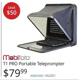 Vistek Mobifoto T1 PRO Portable Teleprompter offer