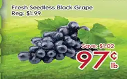 Sunny Food Mart Fresh Seedless Black Grape offer