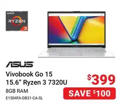 Visions Electronics Asus Vivobook Go 15 15.6 Ryzen 3 7320U offer