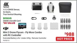 Visions Electronics DJI Mini 3 Drone Flycam - Fly More Combo with RC Controller offer