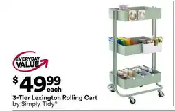 Michaels 3-Tier Lexington Rolling Cart by Simply Tidy offer
