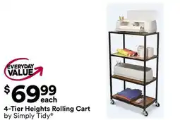Michaels 4-Tier Heights Rolling Cart by Simply Tidy offer