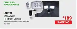 Visions Electronics LOREX 1080p Wi-Fi Floodlight Camera offer