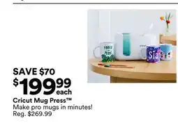 Michaels Cricut Mug Press Make Pro Mugs in minutes offer