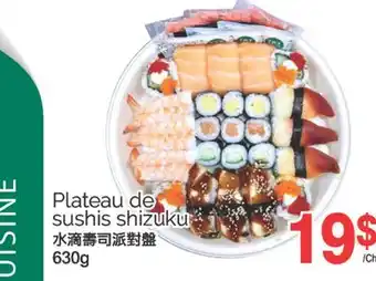 T&T Supermarket PLATEAU DE SUSHIS SHIZUKU, 630 g offer