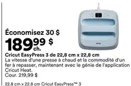 Michaels Cricut Easypress 3 de 22,8 cm x 22,8 cm offer