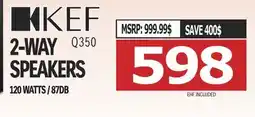 Centre Hi-Fi KEF 2-WAY SPEAKERS offer