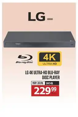 Centre Hi-Fi LG 4K ULTRA-HD BLU-RAY DISC PLAYER offer
