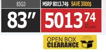 Centre Hi-Fi LG OLED 83 offer