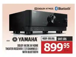 Centre Hi-Fi YAMAHA DOLBY 4K/8K AV HOME THEATER RECEIVER | 7.2 CHANNELS | WITH BLUETOOTH offer