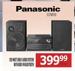 Centre Hi-Fi PANASONIC 120-WATT SHELF AUDIO SYSTEM WITH BUILT-IN BLUETOOTH offer