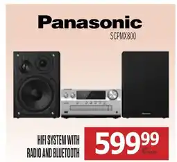 Centre Hi-Fi PANASONIC HIFI SYSTEM WITH RADIO AND BLUETOOTH offer