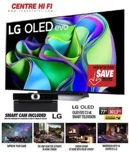 Centre Hi-Fi LG OLED EVO C3 4K SMART TELEVISION offer