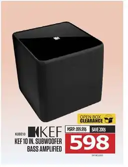 Centre Hi-Fi KEF 10 IN. SUBWOOFER BASS AMPLIFIED offer