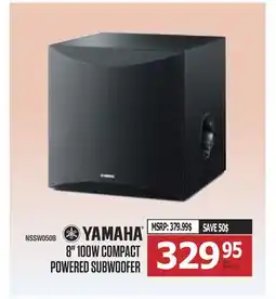 Centre Hi-Fi YAMAHA 8 100W COMPACT POWERED SUBWOOFER offer