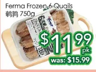 Ample Food Market Ferma Frozen 6 Quails offer