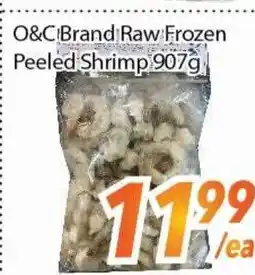 Bestco Food Mart O&C Brand Raw Frozen Peeled Shrimp offer