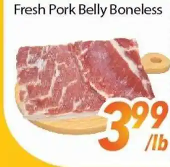 Bestco Food Mart Fresh Pork Belly Boneless offer