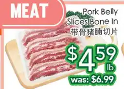 Ample Food Market Pork Belly Slices Bone in offer