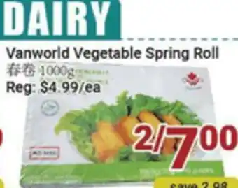 Oceans Fresh Food Market Vanworld Vegetable Spring Roll offer