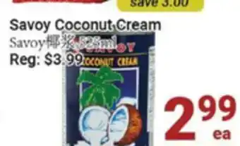 Oceans Fresh Food Market Savoy Coconut Cream offer