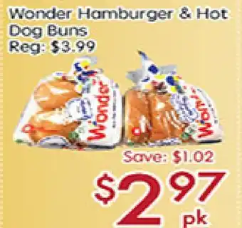 Sunny Food Mart Wonder Hamburger & Hot Dog Buns offer