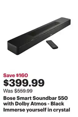 Best Buy Bose Smart Soundbar 550 with Dolby Atmos - Black offer