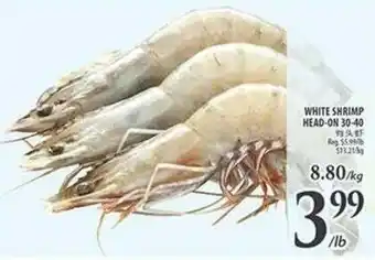 Al Premium Food Mart WHITE SHRIMP HEAD-ON 30-40 offer
