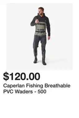 Decathlon Caperlan Fishing Breathable PVC Waders - 500 offer