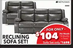 Surplus Furniture Salem Grey Motion Sofa/Loveseat Set offer