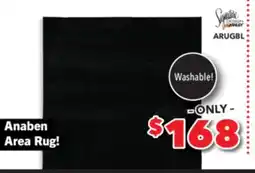 Surplus Furniture Anaben Black Washable 5x7 Area Rug offer