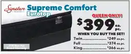 Surplus Furniture Supreme Comfort No-Flip Twin Set offer