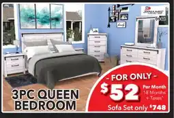 Surplus Furniture Japanese Oak 3-Piece Bedroom Set offer
