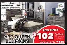 Surplus Furniture Drystan 6-Piece Queen Bedroom Set offer