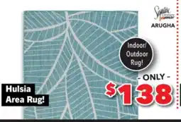 Surplus Furniture Hulsia Aqua Indoor/Outdoor 5x7 Area Rug offer