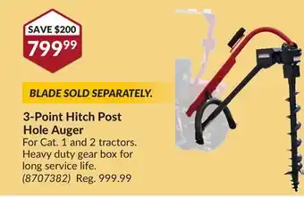 Princess Auto 3-Point Hitch Post Hole Auger offer