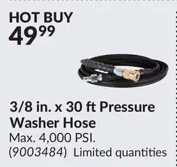 Princess Auto WetJet 3/8 in. x 30 ft Pressure Washer offer