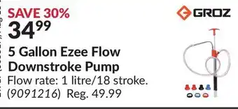 Princess Auto 5 Gallon Ezee Flow Downstroke Pump offer