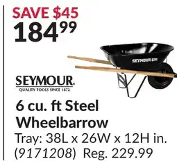 Princess Auto 6 cu. ft Steel Wheelbarrow Tray offer