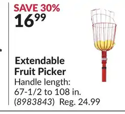 Princess Auto Extendable Fruit Picker offer