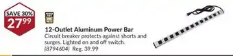 Princess Auto 12-Outlet Aluminum Power Bar offer