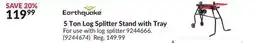 Princess Auto 5 Ton Log Splitter Stand with Tray offer
