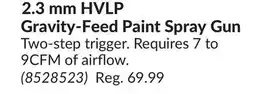 Princess Auto 2.3 mm HVLP Gravity-Feed Paint Spray Gun offer