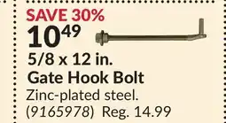 Princess Auto 5/8 x 12 in. Gate Hook Bolt offer