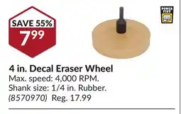 Princess Auto 4 in. Decal Eraser Wheel offer