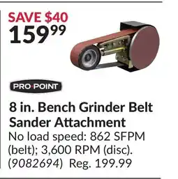 Princess Auto 8 in. Bench Grinder Belt Sander Attachment offer