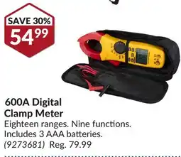 Princess Auto 600A Digital Clamp Meter offer