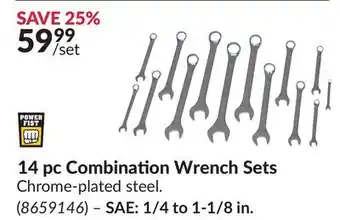 Princess Auto 14 pc Combination Wrench Sets offer