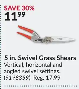 Princess Auto 5 in. Swivel Grass Shears offer