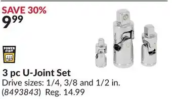 Princess Auto 3 pc U-Joint Set offer
